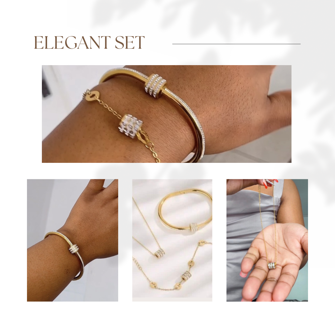 Elegant 3-piece jewellery set