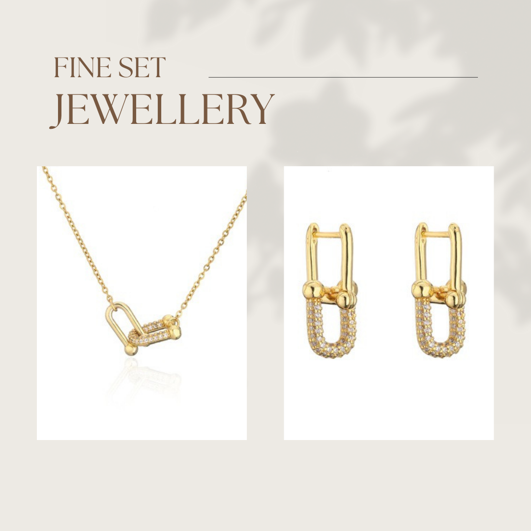 Fine Jewellery Set – Earrings & Necklace